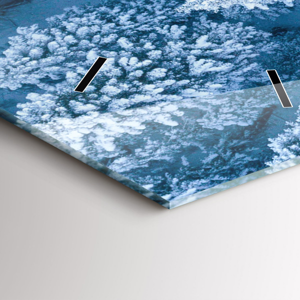 Orologio verticale in vetro Foresta vista da un drone