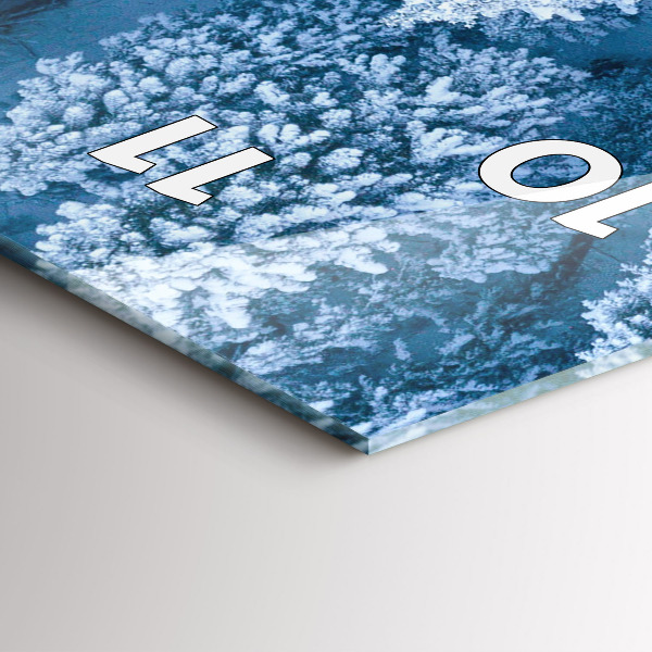 Orologio verticale in vetro Foresta vista da un drone