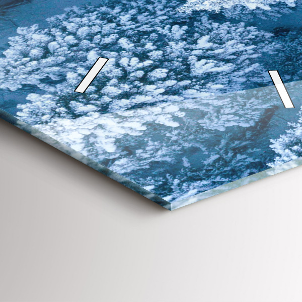 Orologio verticale in vetro Foresta vista da un drone