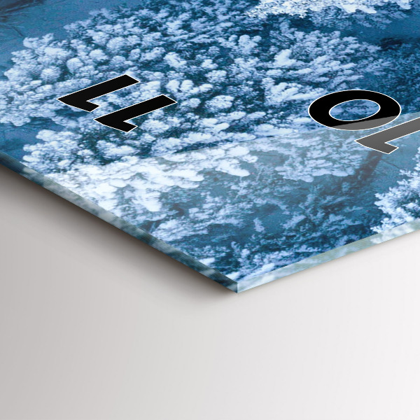 Orologio verticale in vetro Foresta vista da un drone