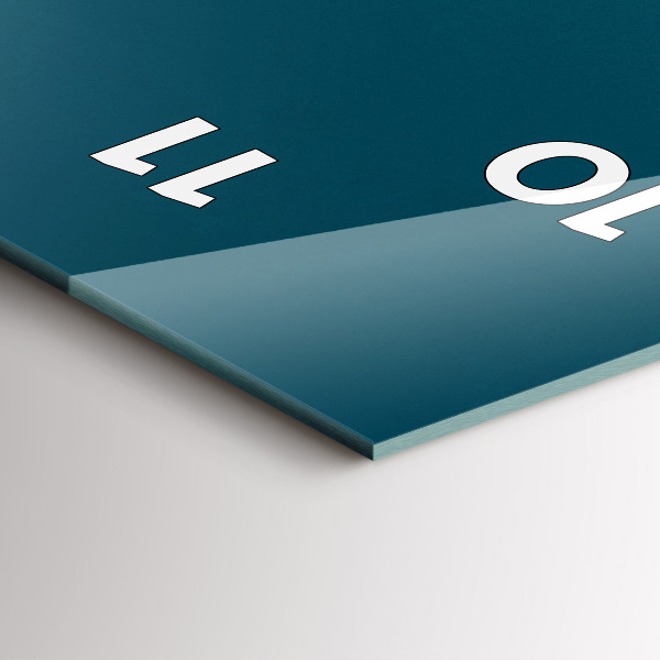 Orologio verticale in vetro Tramonto in montagna