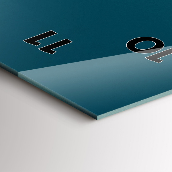 Orologio verticale in vetro Tramonto in montagna