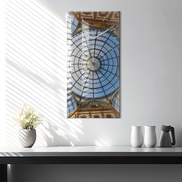 Orologio verticale in vetro Centro commerciale a Milano