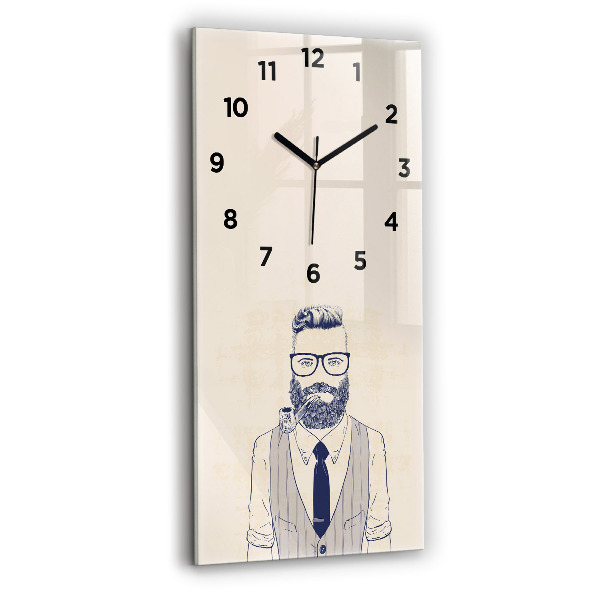 Orologio verticale Uomo con la barba