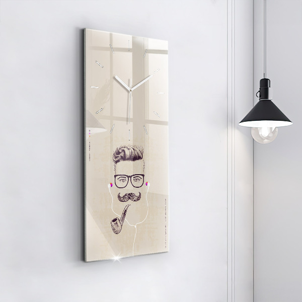 Orologio verticale Uomo con la pipa