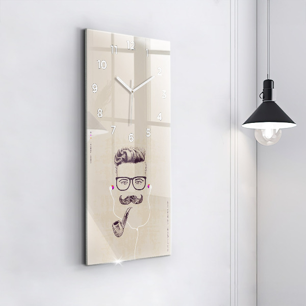 Orologio verticale Uomo con la pipa