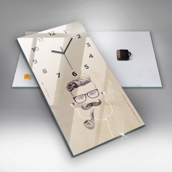 Orologio verticale Uomo con la pipa