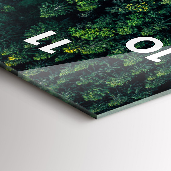 Orologio verticale La foresta vista dall'alto