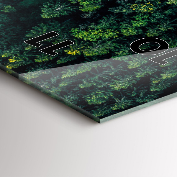 Orologio verticale La foresta vista dall'alto