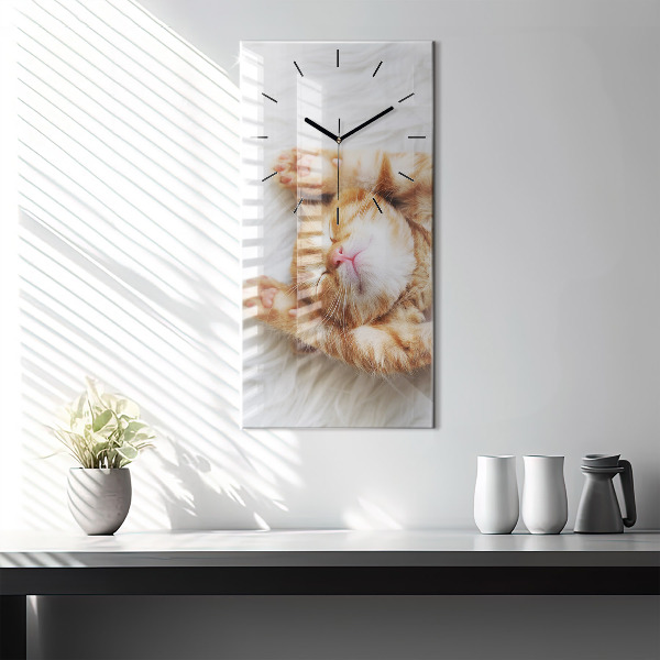 Orologio verticale Gattino addormentato