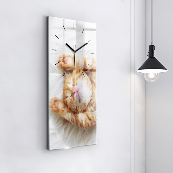 Orologio verticale Gattino addormentato