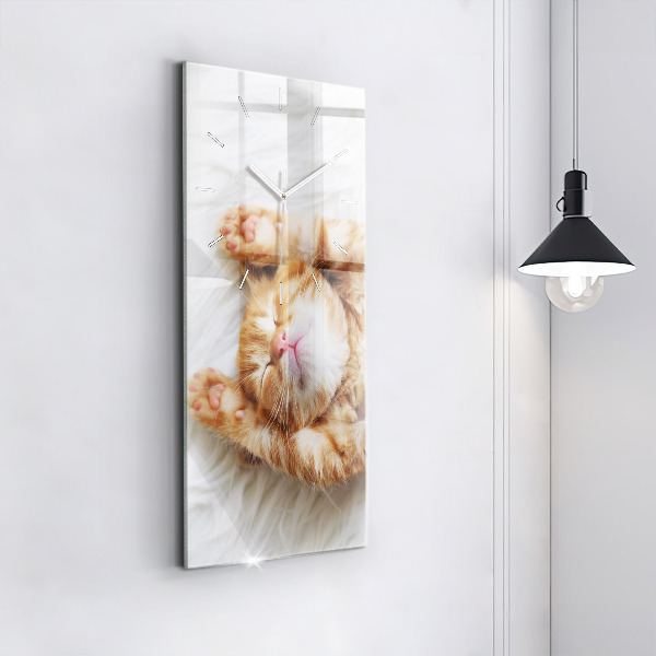 Orologio verticale Gattino addormentato