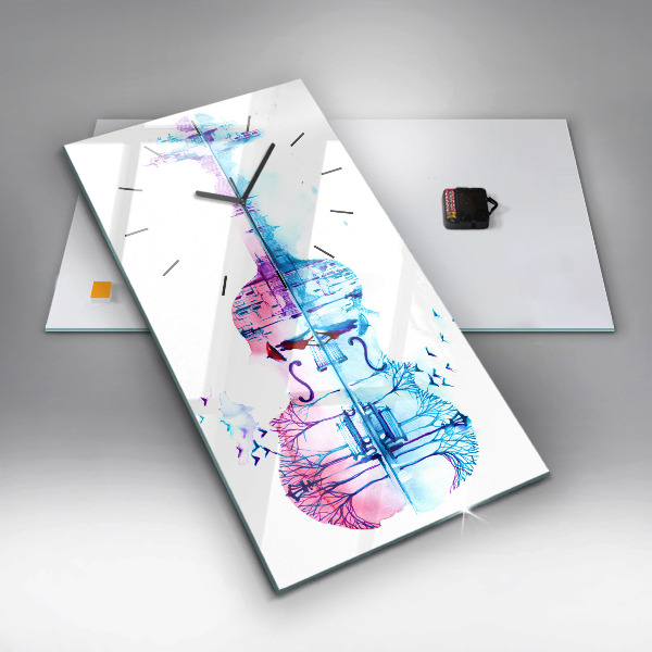 Orologio verticale Lago del parco del violoncello