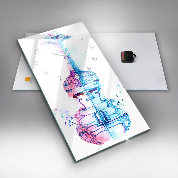 Orologio verticale Lago del parco del violoncello