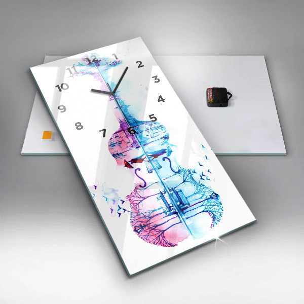Orologio verticale Lago del parco del violoncello