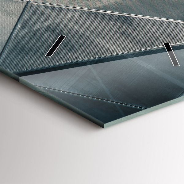 Orologio verticale Triangoli astratti in metallo