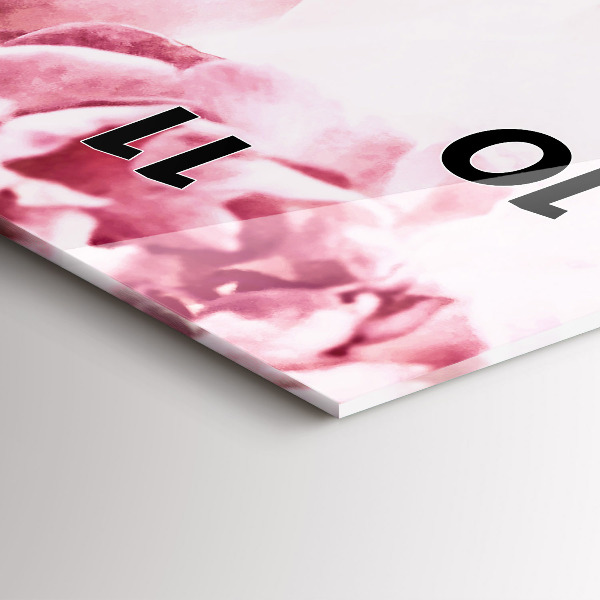 Orologio verticale Fiori che sbocciano