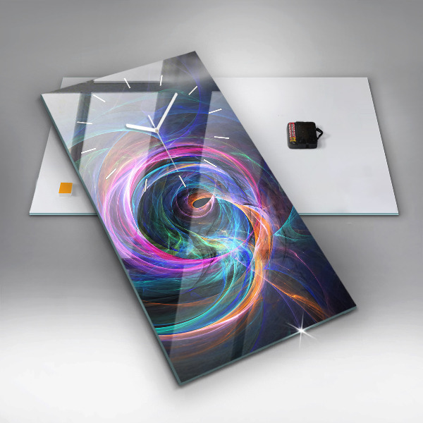 Orologio verticale Frattale colorato