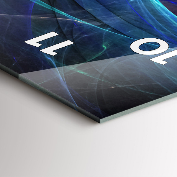 Orologio verticale Frattale colorato