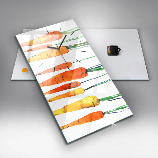 Orologio verticale Illustrazione di carota