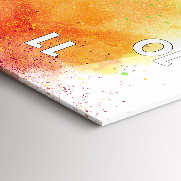 Orologio verticale Arcobaleno astratto