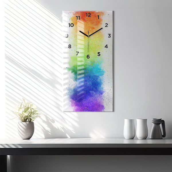 Orologio verticale Arcobaleno astratto