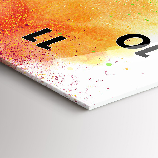 Orologio verticale Arcobaleno astratto