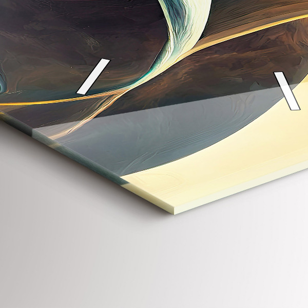 Orologio verticale in vetro Cascata che scorre