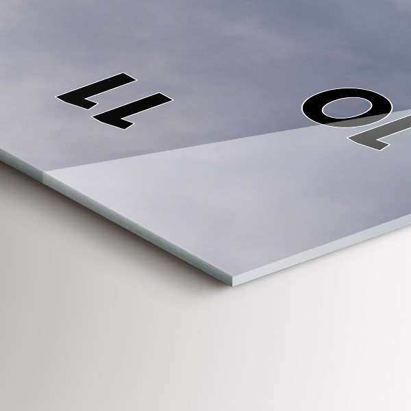 Orologio verticale in vetro Montagne Rocciose