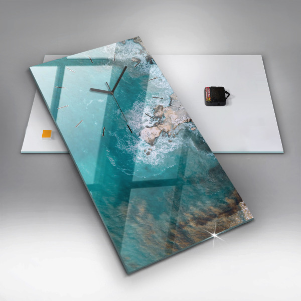 Orologio verticale in vetro Fiordi in Costa Blanca