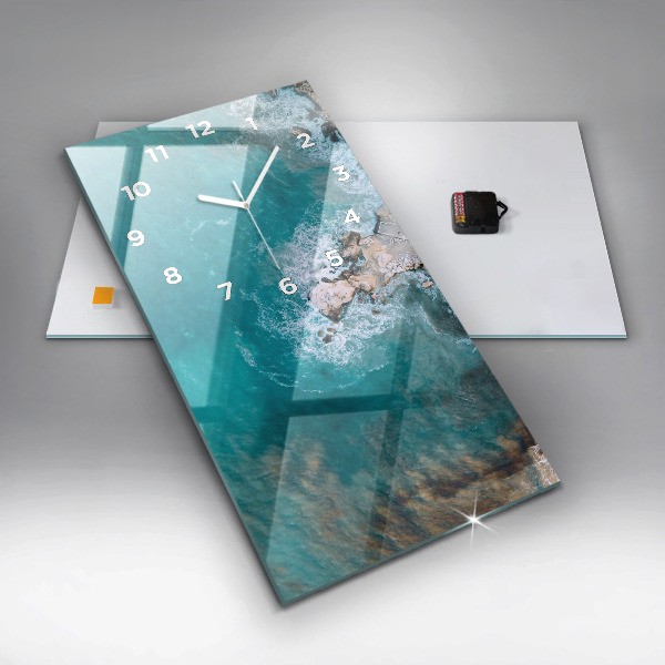 Orologio verticale in vetro Fiordi in Costa Blanca