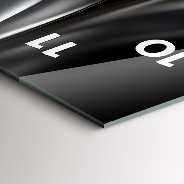 Orologio verticale in vetro Astrazione