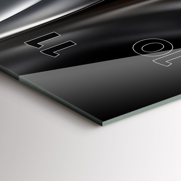 Orologio verticale in vetro Astrazione