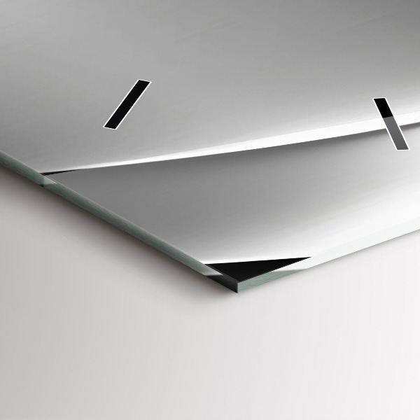 Orologio verticale in vetro Astrazione d'argento