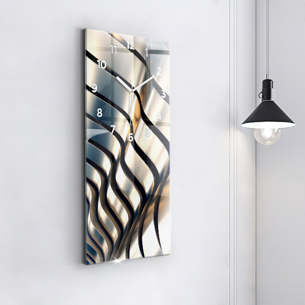 Orologio verticale in vetro Modello argento