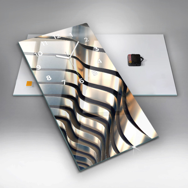 Orologio verticale in vetro Modello argento