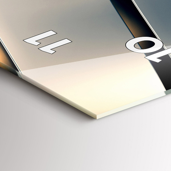 Orologio verticale in vetro Modello argento