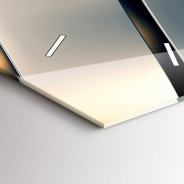 Orologio verticale in vetro Modello argento