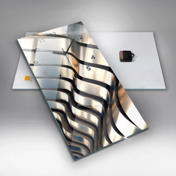 Orologio verticale in vetro Modello argento