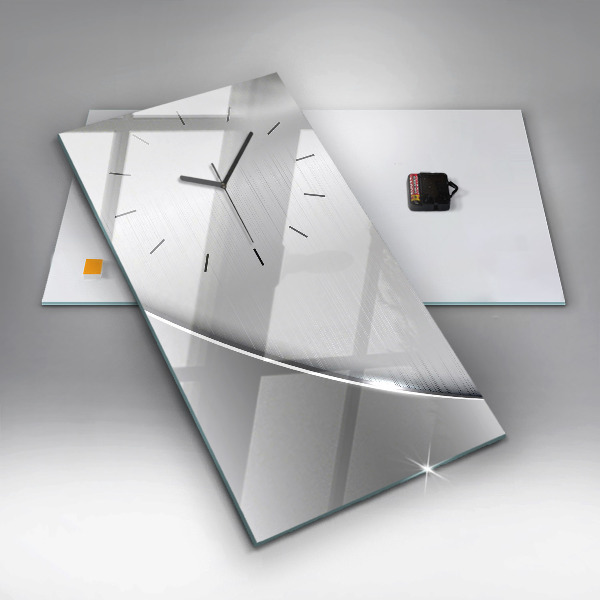 Orologio verticale in vetro Modello argento