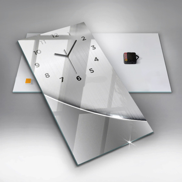 Orologio verticale in vetro Modello argento