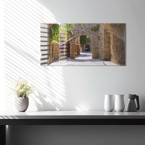 Orologio rettangolare Pittoresca strada di Rodi