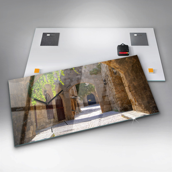 Orologio rettangolare Pittoresca strada di Rodi