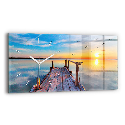 Orologio rettangolare Molo del lago