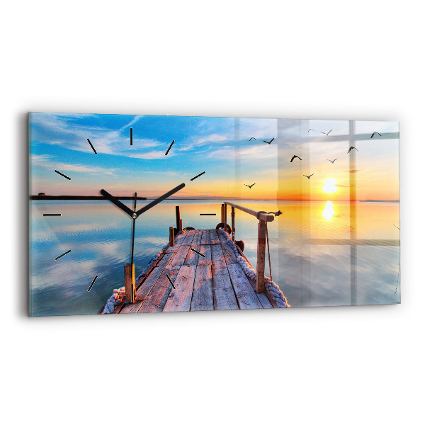 Orologio rettangolare Molo del lago