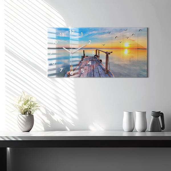 Orologio rettangolare Molo del lago