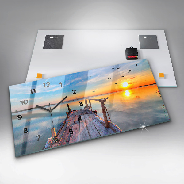 Orologio rettangolare Molo del lago