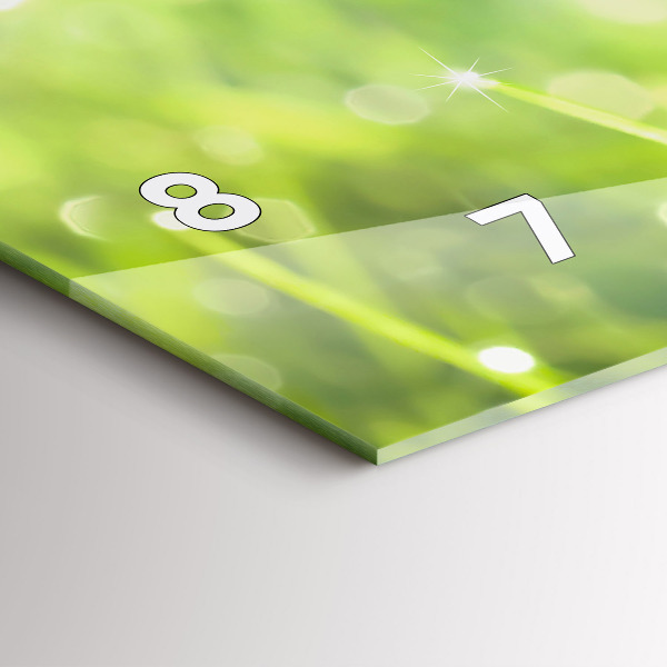 Orologio rettangolare Erba verde