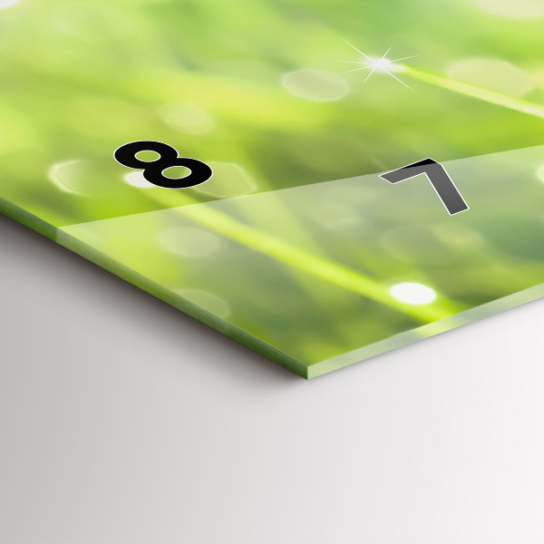 Orologio rettangolare Erba verde