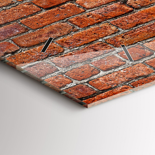 Orologio rettangolare Vecchio muro di mattoni